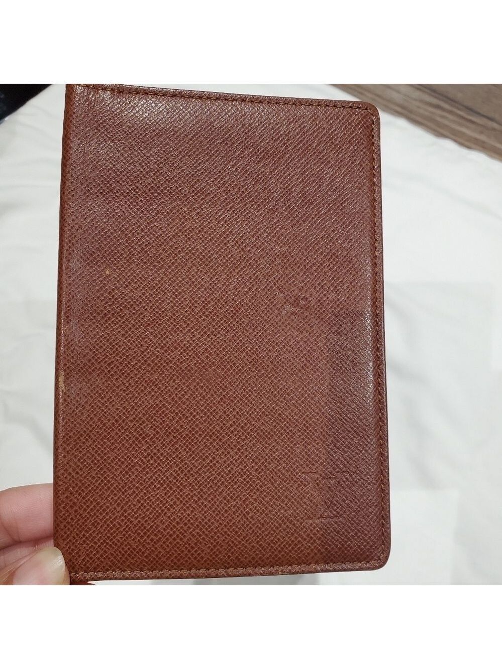 Louis Vuitton Taiga Leather Passport ID Cover Brown Unisex